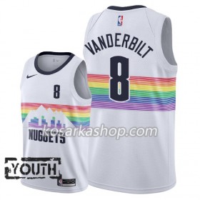 Dres Denver Nuggets Jarred Vanderbilt 8 Nike 2018-19 City Edition Bijela Swingman - Dječji